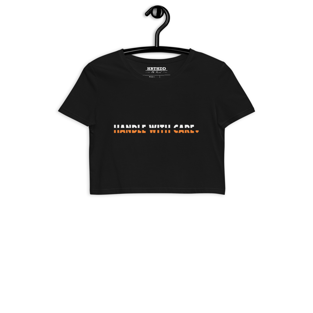 "Handle WIth Care" Crop Tee