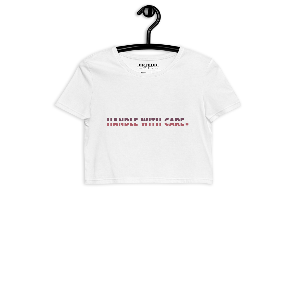 "Handle With Care" Crop Tee